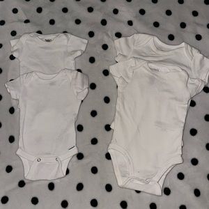 Carters white onesies